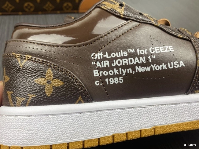 Rep TBkick Jordan x 1 AJ1 Off-Louis Air LOW OW 0721